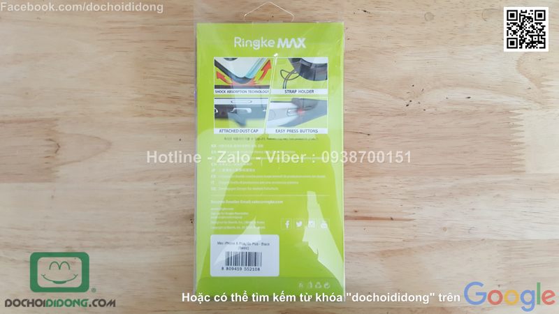 Ốp lưng Iphone 6 6s Plus Ringke Max chống sốc cao cấp