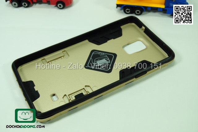 Ốp lưng Samsung Galaxy Note 4 Iron Man chống sốc có chống lưng