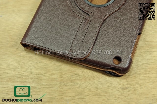 Bao da iPad mini 1-2-3 xoay 360 độ da sần