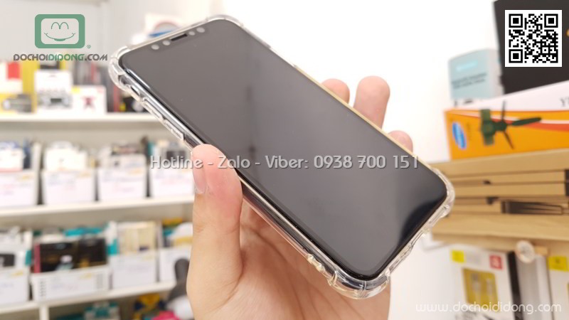 Ốp lưng iPhone X Zacase dẻo trong chống sốc