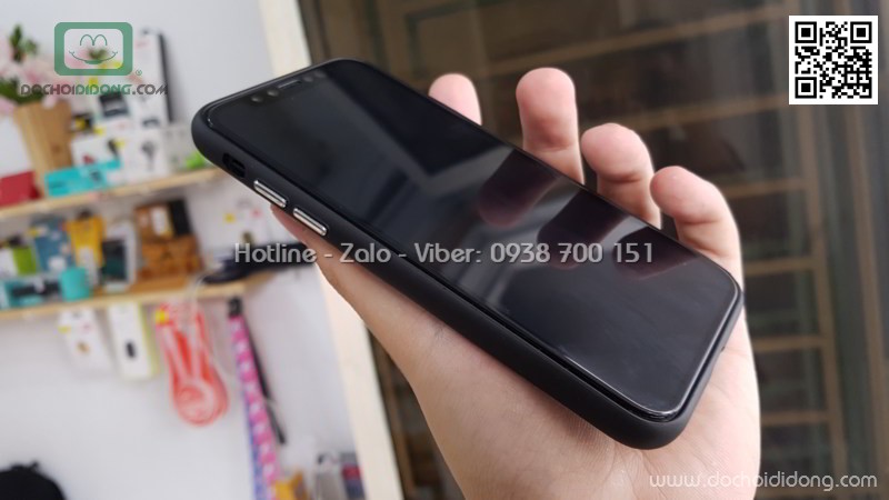 Ốp lưng iPhone X XS Zacase dẻo trong viền màu