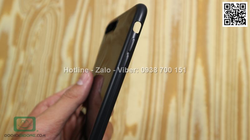 Ốp lưng iPhone 8 X Level dẻo đen bóng siêu mỏng