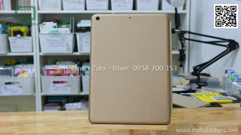 Bao da iPad 2017 9.7 inch lưng nhung êm ái