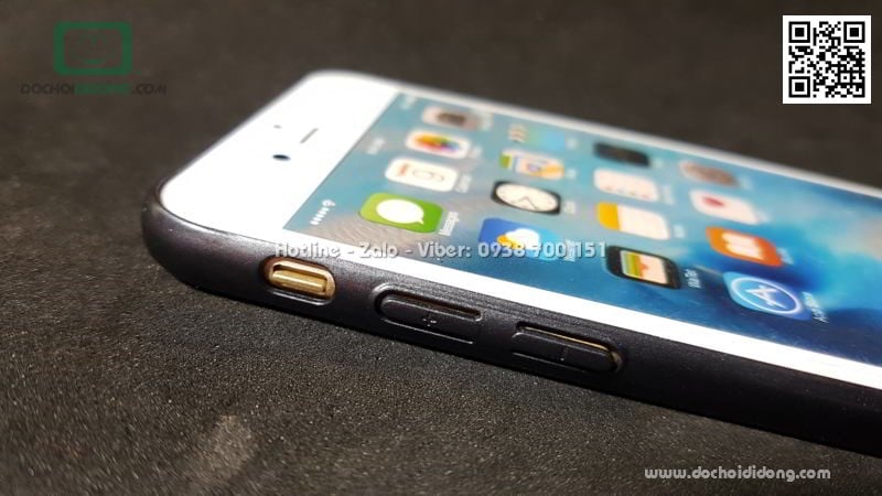 Ốp lưng iPhone 6 6S lưng nhựa giả kính