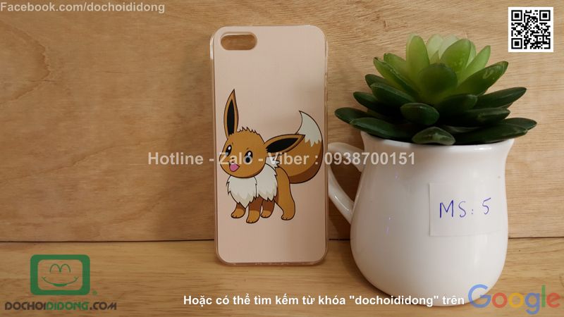 Ốp lưng iPhone 5 5s SE Pokemon Go dẻo viền trong