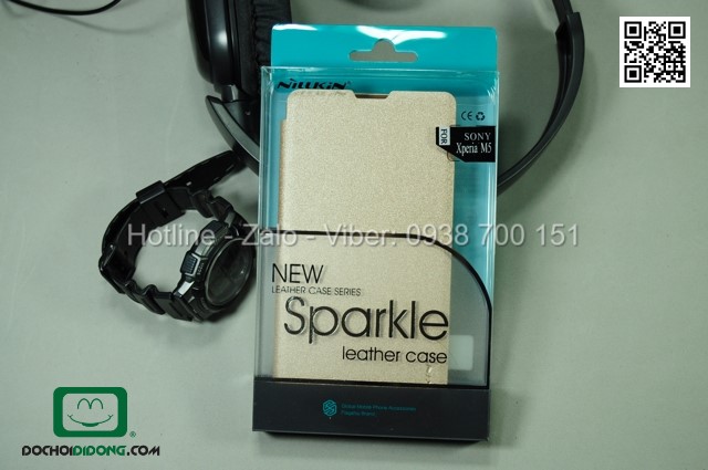 Bao da Sony Xperia M5 Nillkin Sparkle