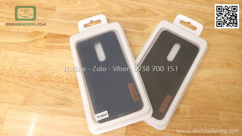 Ốp lưng Nokia 5 dẻo vân vải bố