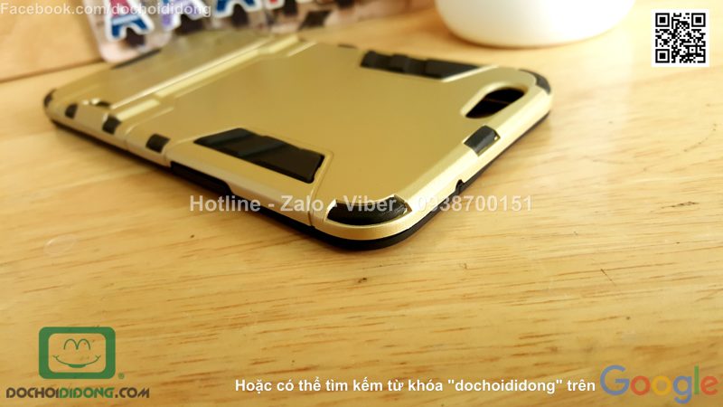 Ốp lưng Oppo F1s Iron Man chống sốc có chống lưng