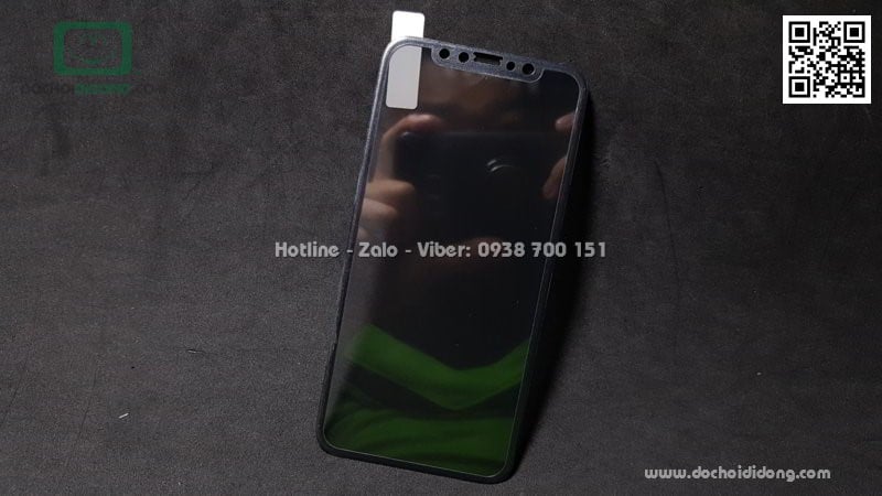 Miếng dán cường lực full màn hình iPhone X Mercury chống nhìn trộm