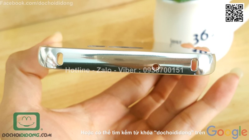 Ốp lưng Samsung Galaxy S7 Edge viền nhôm lưng tráng gương