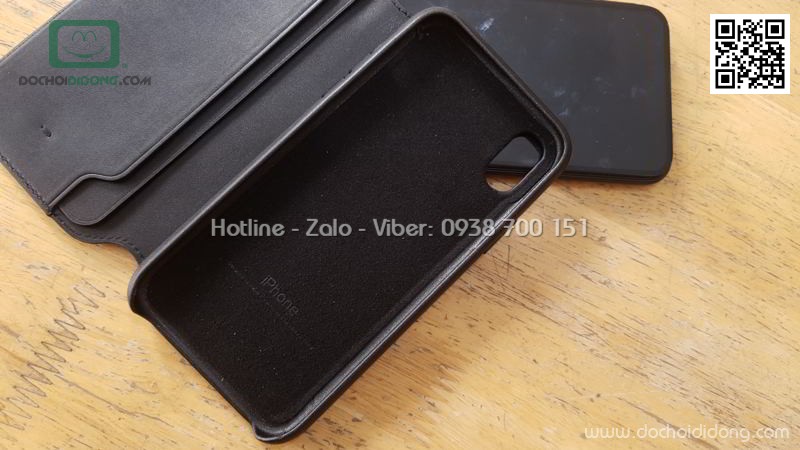 Bao da iPhone X Apple Folio dạng ví tắt mở tự động