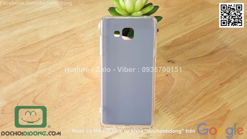 Ốp lưng Samsung Galaxy A5 2016 loại dẻo lưng vàng óng ánh