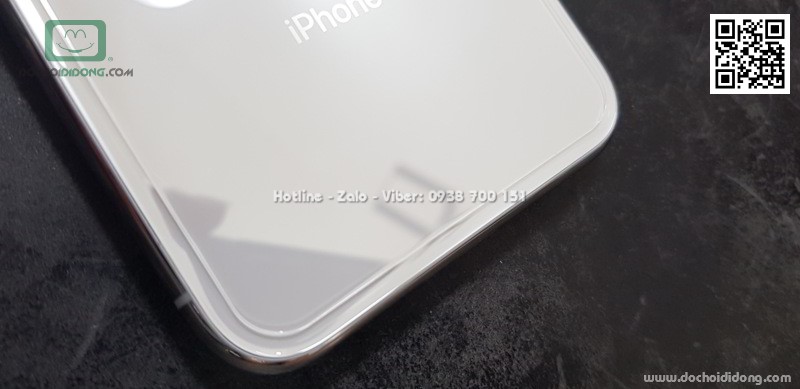 Miếng dán cường lực mặt lưng iPhone X Baseus trong suốt 9H