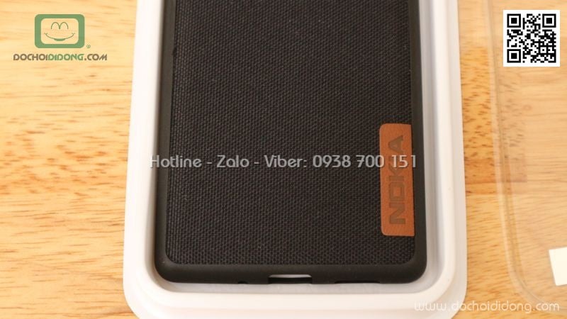 Ốp lưng Nokia 3 dẻo vân vải bố