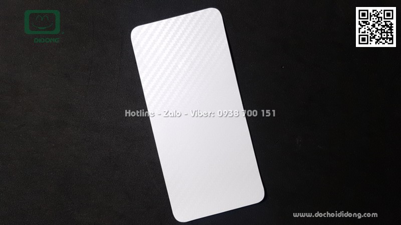 Miếng dán mặt lưng Xiaomi Mi 8 vân carbon