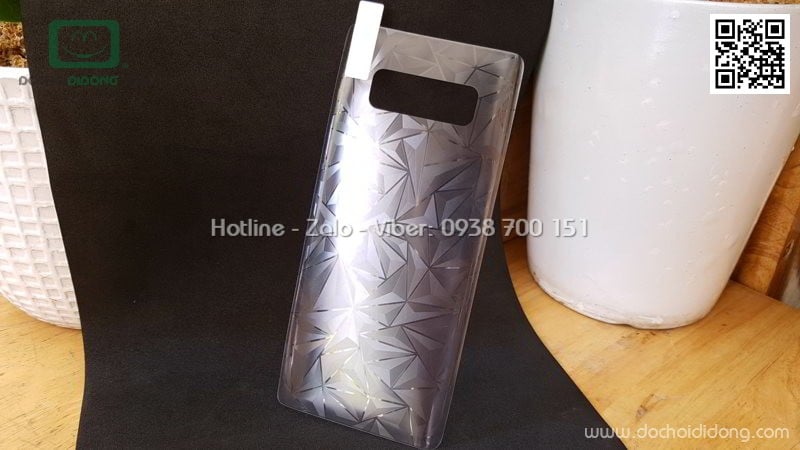 Miếng dán full lưng Samsung Note 8 kim cương