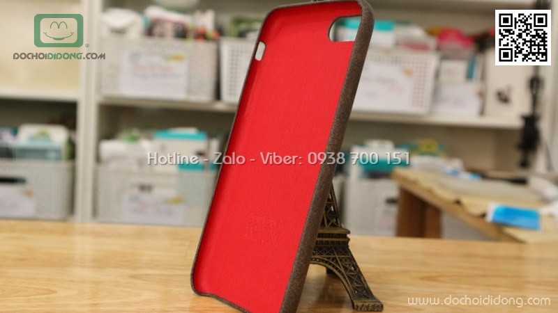 Ốp lưng iPhone 8 X-Level Vintage dẻo vân da lót nhung