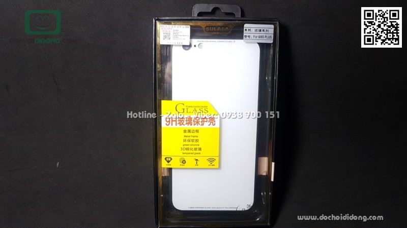 Ốp lưng iPhone 6 6S Plus Sulada lưng kính cường lực viền mềm