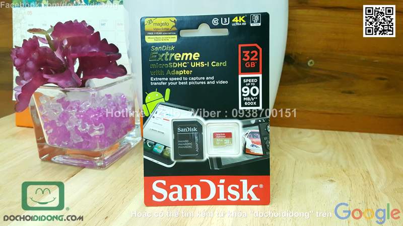 Thẻ nhớ Sandisk microSD 4K 32GB Class 10 600x