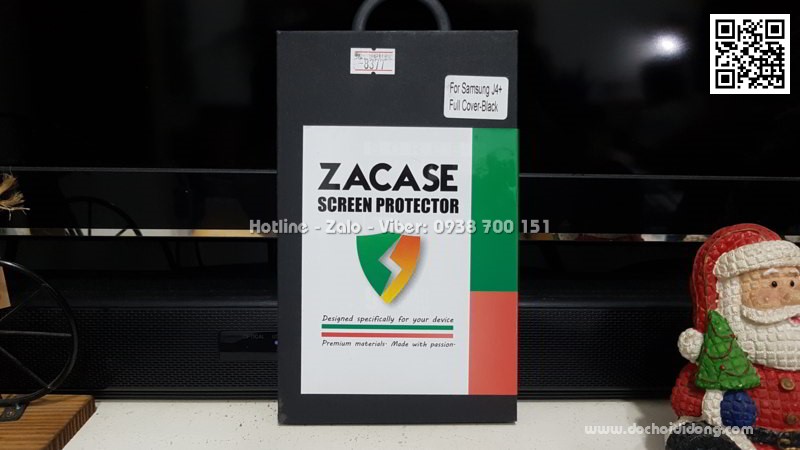 Miếng dán cường lực Samsung J4 Plus full màn hình Zacase full keo
