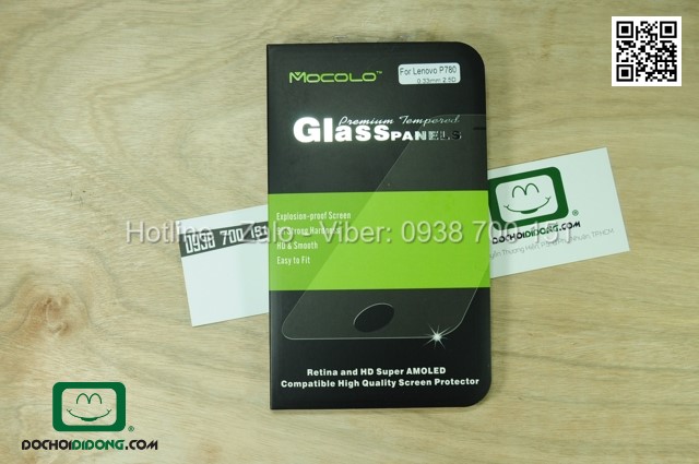 Miếng dán cường lực Lenovo P780 Mocolo 9H