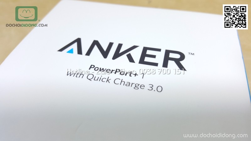 Bộ sạc nhanh 1 cổng Anker PowerPort+ 1 Quick Charge 3.0