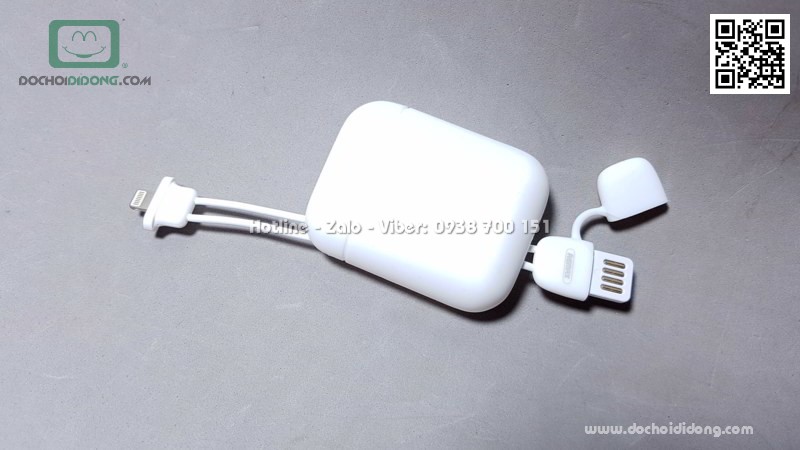 Hộp đựng AirPod Remax RCA6 có dây sạc tiện lợi