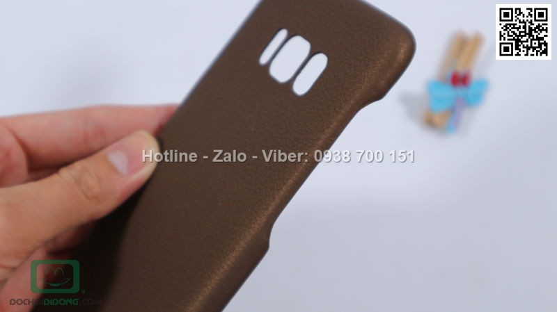 Ốp lưng Samsung Galaxy S8 G Case vân da cao cấp êm ái