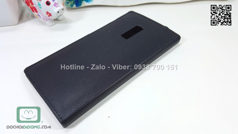 Flip cover OnePlus 2 da sần siêu mỏng