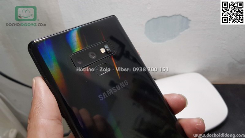 Miếng dán full lưng Samsung Note 9 Aurora đổi màu