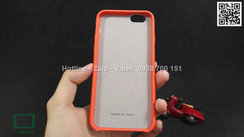 Ốp lưng iPhone 6 6s Baseus lưng vải có ngăn để tiền