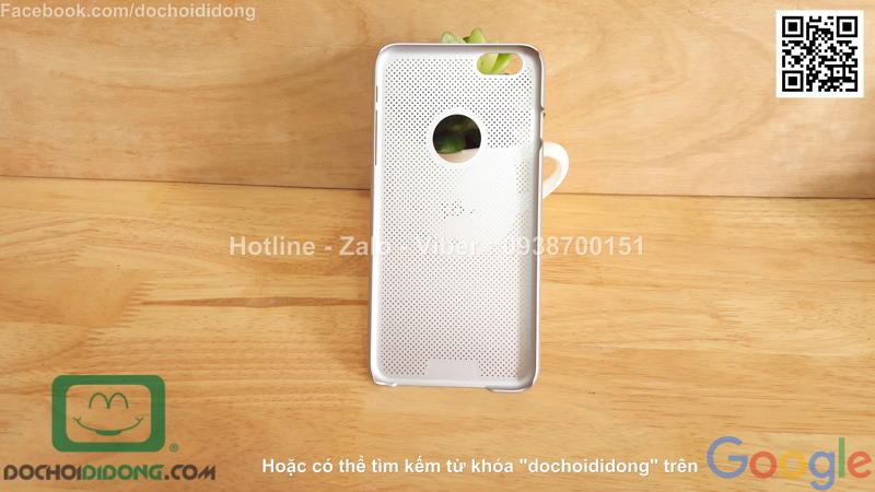 Ốp lưng iPhone 6 6s Plus Loopee lưng lưới chống nóng