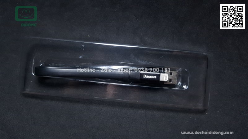 Cáp sạc Baseus 2 trong 1 microUSB Lightning ngắn 23cm