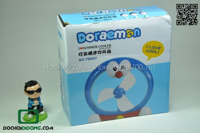 Quạt bàn Doreamon cổng USB