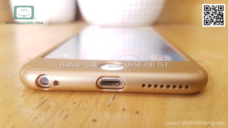 Ốp lưng iPhone 6 6S Plus Likgus bảo vệ 360 độ có kính cường lực