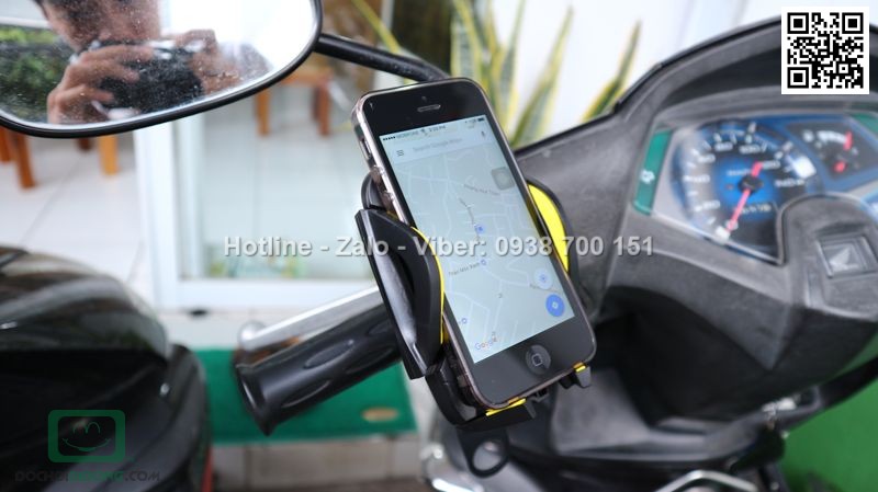 Giá đỡ điện thoại Remax Bicyle Phone Holder dành RM 08 cho xe đạp xe máy