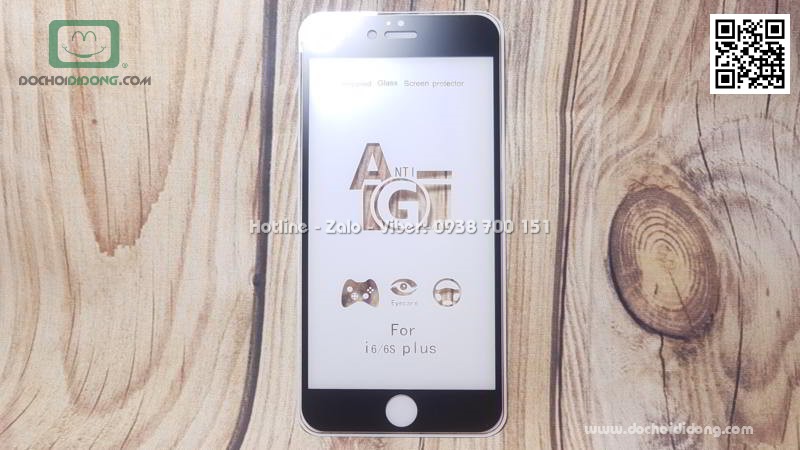 Miếng dán cường lực iPhone 6 6S Plus full màn hình nhám chống vân tay