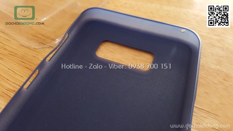 Ốp lưng Samsung Galaxy S8 Plus dẻo vân vải bố