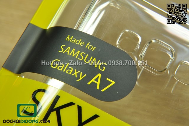 Ốp lưng Samsung Galaxy A7 Baseus Sky cứng mỏng trong suốt