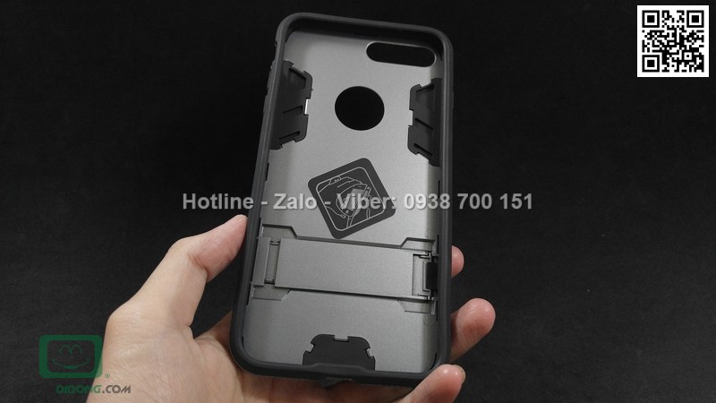 Ốp lưng iPhone 7 Plus Iron Man chống sốc có chống lưng