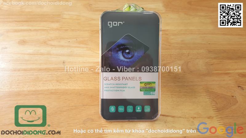 Miếng dán cường lực iPhone 6 6S Anti Blue Gor 0.2mm 9H