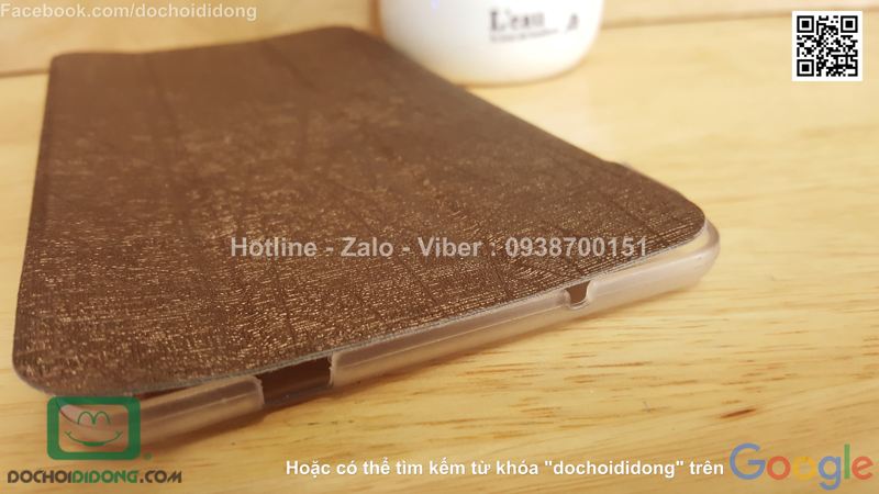 Bao da Lenovo Phab dạng flip mỏng