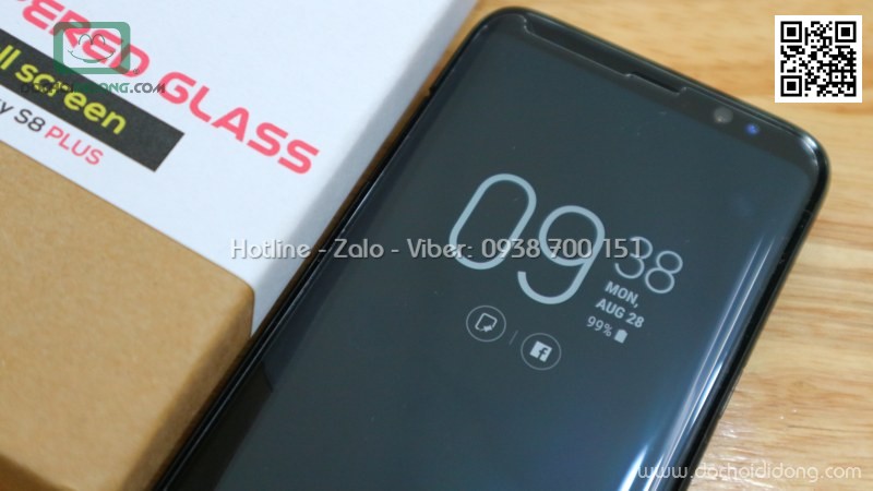 Miếng dán cường lực full màn hình Samsung S8 Plus Zacase cao cấp full keo