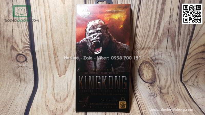 Dán cường lực iPhone XS Max KingKong hộp sắt chính hãng