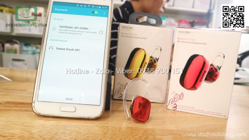 Tai nghe Bluetooth Baseus Earfone A02 cảm ứng siêu gọn