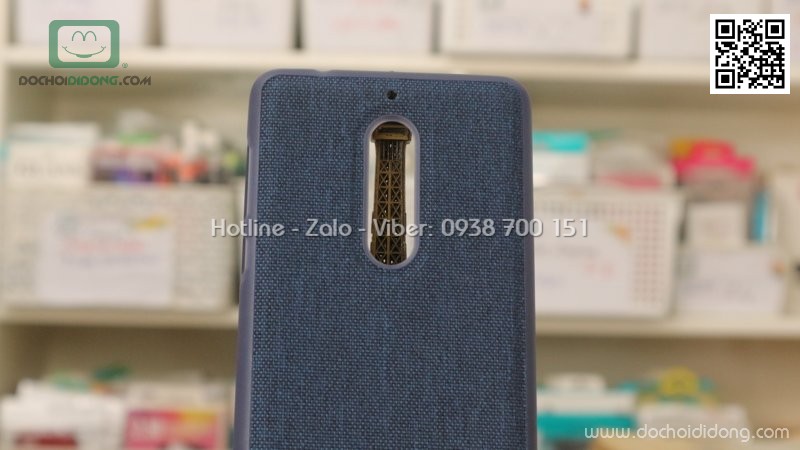 Ốp lưng Nokia 5 dẻo vân vải bố