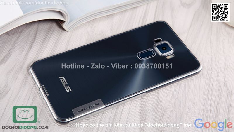 Ốp lưng Asus Zenfone 3 ZE520KL dẻo trong siêu mỏng