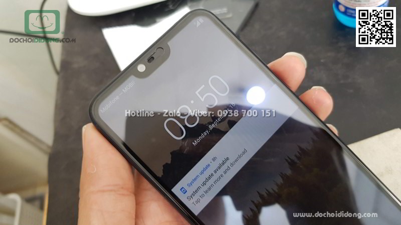 Miếng dán cường lực Nokia 6.1 Plus full màn hình Zacase full keo