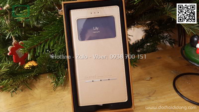 Bao da iPhone X XS Memumi Lily trượt nghe trực tiếp