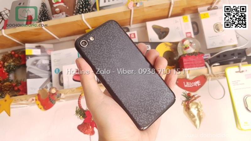 Ốp lưng iPhone 7 Baseus Plaid lưng vân lấp lánh